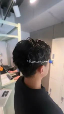 【オシャレ感爆上がり😎メンズ限定】カット＋パーマ＋炭酸スパ🫧