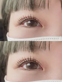 根元からぱっちり立ち上げ🖤パリジェンヌラッシュリフト練習モデル✨️ 上のみ