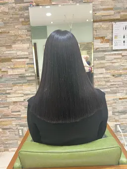 《レディース限定/平日のみ》カット+リタッチ縮毛矯正