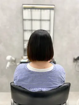 ボブ縮毛矯正＋超音波トリートメント