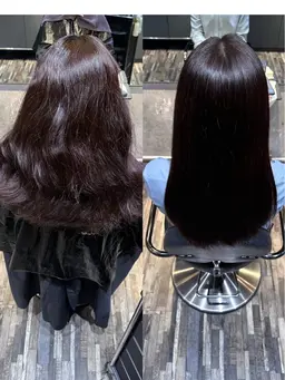 「1番人気」弱酸性縮毛矯正＋架橋式髪質改善トリートメント+カット