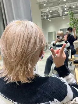 【髪質改善カラー🌟】髪質改善カラー ¥11000→¥8800カラー剤の中にトリートメントを入れてダメージを軽減!艶髪✨