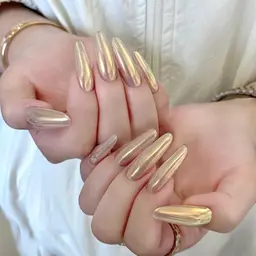 【チップ長さだし】ミラーネイル¥4300(オフ有)