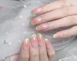 🎀チップ長さ出し🎀チークベースワンホンネイル