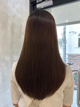 髪質改善前髪ストレート