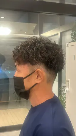 メンズカット+パーマ