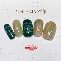 ネイルアートモデル【ワイドロング筆】※オフ無料※ケア込※¥5500