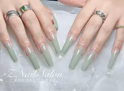 【研修モデル】Handチップ長さだしカラグラorラメグラ★ジェルオフ＋550円