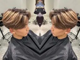 《ミニモ限定》''ブリーチなしダブルカラー''🦨🍇ブリーチしたくないけどなるべく明るくしたい