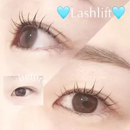 スタッフ限定🎀通常¥7150→¥6600/選べる上まつ毛パーマ（パリジェンヌ含む）:トリートメント＆コーティング付き