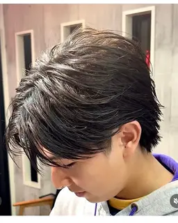 カット＋フェザーパーマ