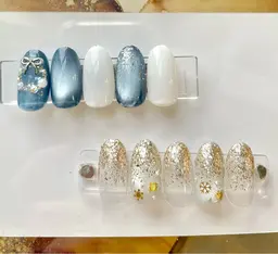 定額ネイルデザイン2本まで　シンプルネイル¥5,500