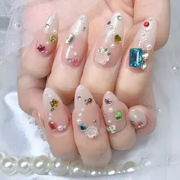 研修コースチップ長さ出し10本持ち込みデザイン6990(電話で時間確認必要です)