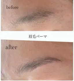 眉毛パーマ