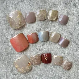 オフなし🌈３種の選べるフット定額デザイン