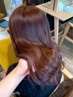 《カラーモデルさん募集》ワンカラートーンダウン【暖色系🧶】トリートメント付き♡