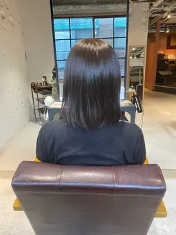 【ブリーチなし】透明感アディクシーカラー➕2step treatment🫧／透明感ツヤ感がでるカラー剤を使用します🥹