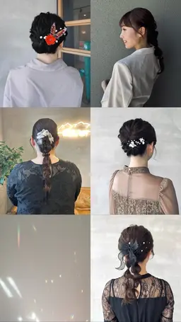 【8/1花火大会】ヘアセット⟡.·