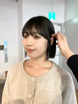 🌷切りっぱなしボブ➕カラー🌷🫧2cm以上切らせていただける方🫧切りっぱなしボブ限定で募集しております🫶🏻