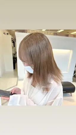 ブリーチカラー 🧺🤎 【明るくしたい方におすすめ🌟】(ダメージ軽減ケアブリーチ)