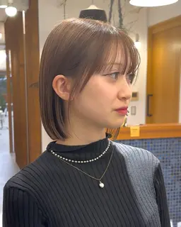 【ダメージが気になる方⭕️】カット＋透明感カラー+極上シルクトリートメント