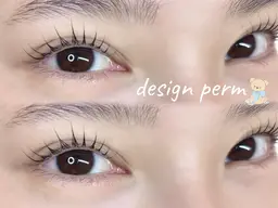 デザインパーマ♡＋¥500でパリジェンヌに変更可（コーティング付き）