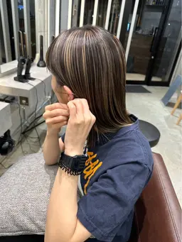 ハイライト（肩下の長さ限定）