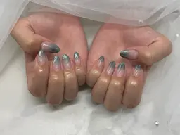 オフ込み💅ワンカラー（2色選択可）/ラメグラデーション✨　＊パーツオフ有の方は事前にご連絡下さい♪