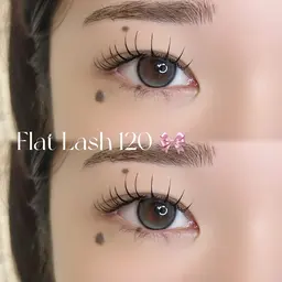 マツエクモデルメニュー 100本♪フラットラッシュ 🎀*.+ﾟ束感コーティング仕上げ!♡