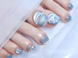 🐬🩵フット持ち込み(親指アート)