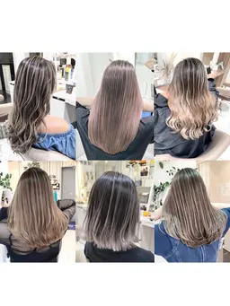 【メンテナンスメニュー】バレイヤージュ+髪質改善トリートメント(ブリーチなし)