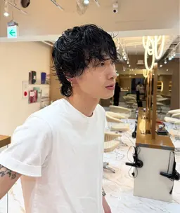 【メンズ限定🧴】カット＋パーマ＋選べるサービス💫ナチュラルな韓国風で爽やかに垢抜け🫧