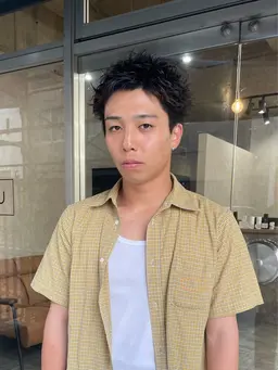 メンズカット＋ピンパーマ