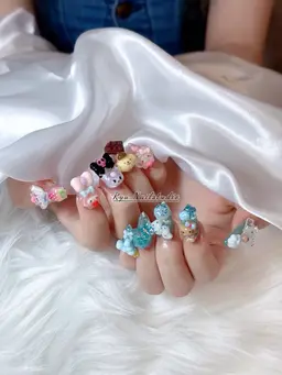 【お気に入りした方限定】120分以内:デザイン持ち込み➕アートやり➕パーツ付け放題