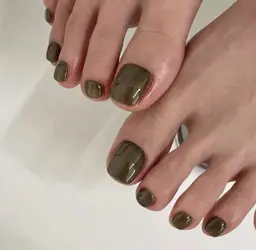 ネイル🩵★【オフなし】ジェルネイル“ワンカラー”甘皮丁寧ケア込み（現金のみ）