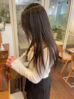 straight perm  ／ カット＋ストレートパーマ