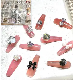 ワンカラーorラメグラ+パーツ2個選び放題