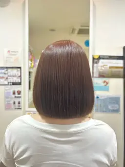 💫透明感カラー💫赤み消しアッシュ/暖色系もOK🌈(シャンプー&ブロー込)+色持ちを良くするトリートメント