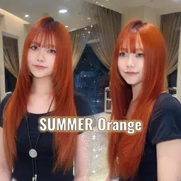 〔🇨🇳中韓𝐌𝐈𝐗🇰🇷〕レイヤーカット＋艶カラー＋トリートメント