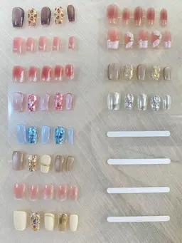 ジェルオフ込み【つけ爪】シンプルデザイン✨✨