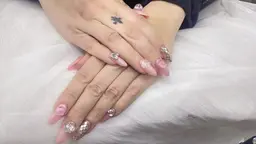 チップ長さだし💕持ち込みデザインパーツつけ放題