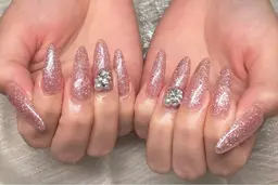 🉐open限定《チップ長さだし》マグネット・ワンカラー・ラメグラ　［🔹オフ無し］