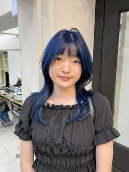 【🫧人気No2！🫧】韓国ハッシュカット、レイヤー＋ブリーチカラー🦋