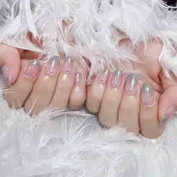 12月⭐️オフ無料⭐️ 🌺Hand【ラメグラデーションorワンカラー+スートン10粒】★ソフトオフ無料★