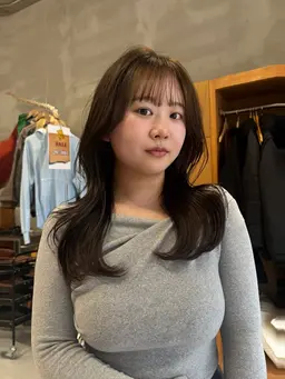 🉐ミニモ限定🉐透明感カラー+カット+3stepカシミヤトリートメント