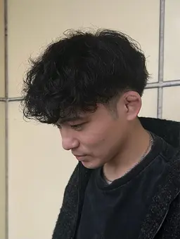 【men'sラフだけどキマる】雰囲気パーマ+似合わせカット