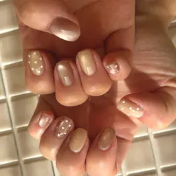 【ジェルオフ込み】ワンカラーorラメorフラッシュorオーロラorマグネットネイルから選べる♪(追加アート550円​〜​)