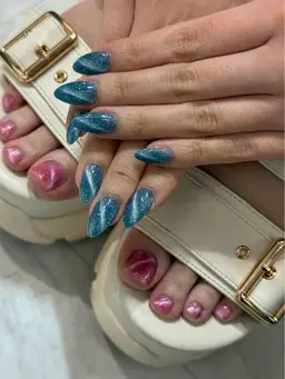 フット👣【オフなし❌】🩷選べる人気🩷/ワンカラー/フラッシュ/グラデ/フレンチ/マグネット/オーロラ/ミラーネイル