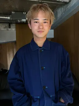 メンズカット+ワンブリーチ+オンカラー