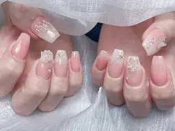 ☆スカルプ長さだし☆+持ち込みデザイン、シンプルコース (デザイン、パーツ6本まで）